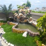 Stone Rock Waterfall, Color : Multicolor for Garden