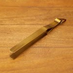 Alcazarexim Brass Polished Roti Tong, For Rosting, Size : 25 Cm