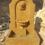 Party Demand Coating Velvet Gold Sandstone Wall Fountain