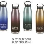 Stainless Steel Sanjeev Kapoor Delta Water Bottle, Color : Multicolor