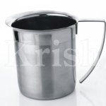 Round Steel Polished Silky Milk Server, For Coffee, *, Style : Antique