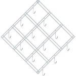 Silver Kite Shape Stainless Steel Hanging Cup Stand