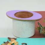 Simple Touch Wooden Flower Vase, For Decoration, Speciality : Attractive Design, Durable, Fine Finished