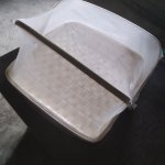Matte Polish Bamboo Mesh Cover Food Drying Tray