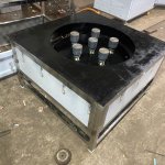 Polished Stainless Steel 5 Burner Biryani Stove, Color : Silver