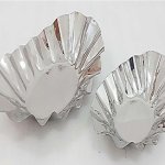 Polished Stainless Steel Flower Shaped Dish, Color : Silver