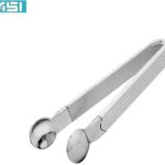 Plain Stainless Steel Ice Tongs, Color : Silver