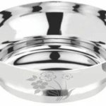 Stainless Steel Lazer Printed Maharaja Bowl, Color : Silver