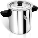 Stainless Steel Milk Cooker, Color : Silver