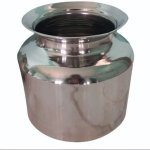 Polished 12L Stainless Steel Water Storage POT, Color : Silver