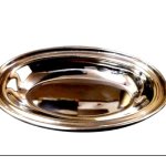 Kalpana Polished Stainless Steel Oval Dish, Color : Silver