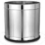 Polished Stainless Steel Planter Plain, Packaging Type : Plastic Bag