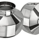 Chrome Stainless Steel Pot, Color : Silver