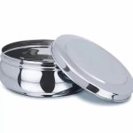 Gsp Polished Stainless Steel Puri Dabba, Color : Silver