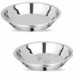 Polished Stainless Steel Round Wedding Tray, Color : Silver