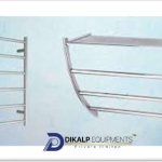Polished Stainless Steel Wall Mounted Towel Holder, Color : Silver
