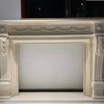 Pink Stone Fireplace, For Decoration, Shape : Rectangular