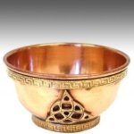 Triquetra Copper Offering Bowl, Features : Attractive Designs