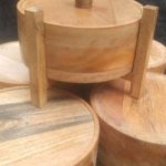 Wooden Casserole With Natural Finishing, Size : 8inch