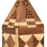 Polished Wooden Dhoop Batti Stand, Color : Brown 16x7.5 Cm Modern